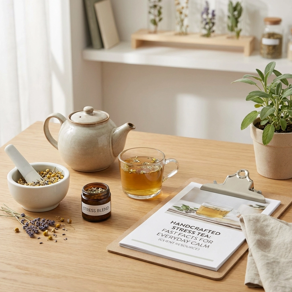 Handcrafted Stress Tea: Fast Facts for Everyday Calm (Client Resource)
