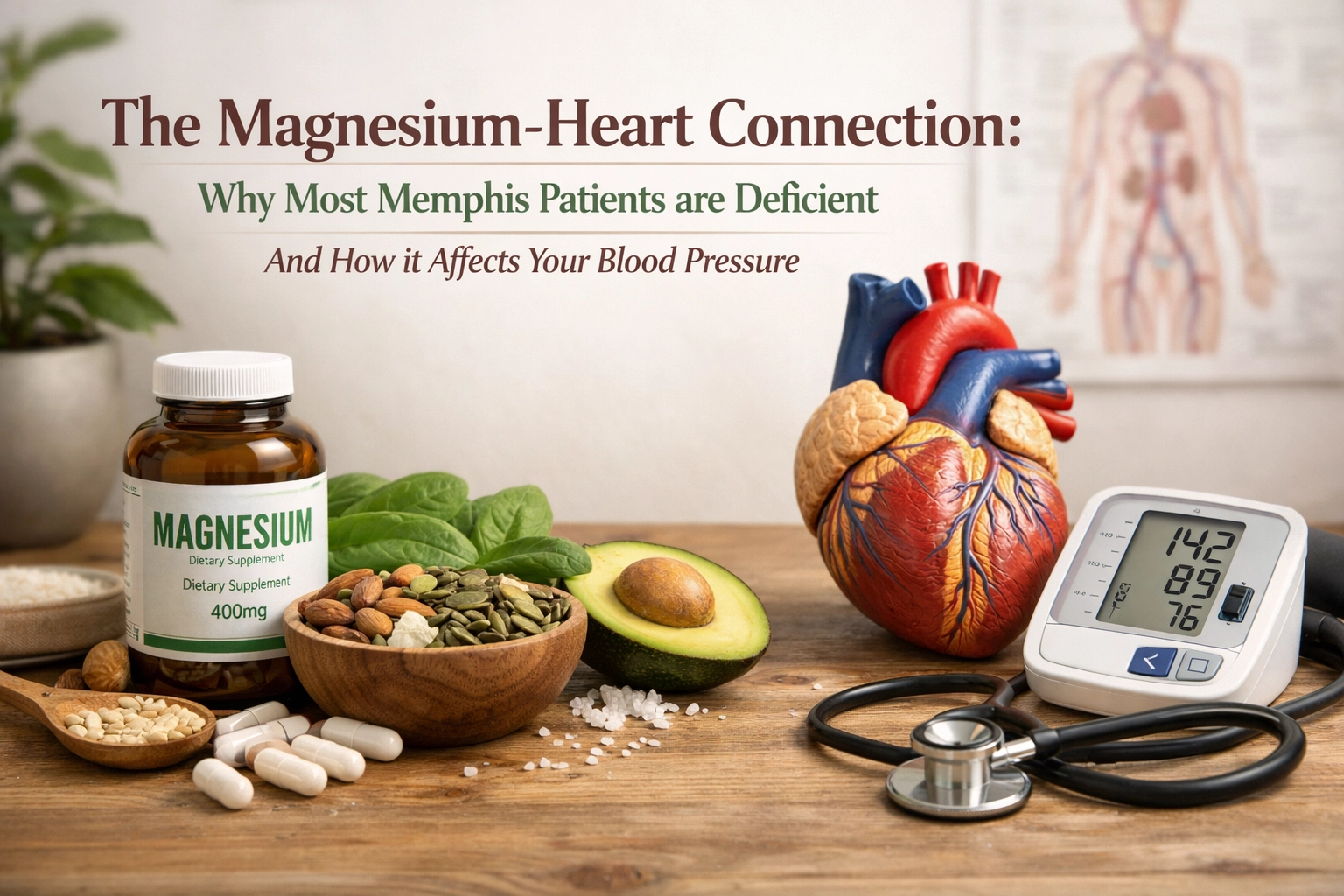 The Magnesium-Heart Connection: Why Most Memphis Patients are Deficient (And How it Affects Your Blood Pressure)