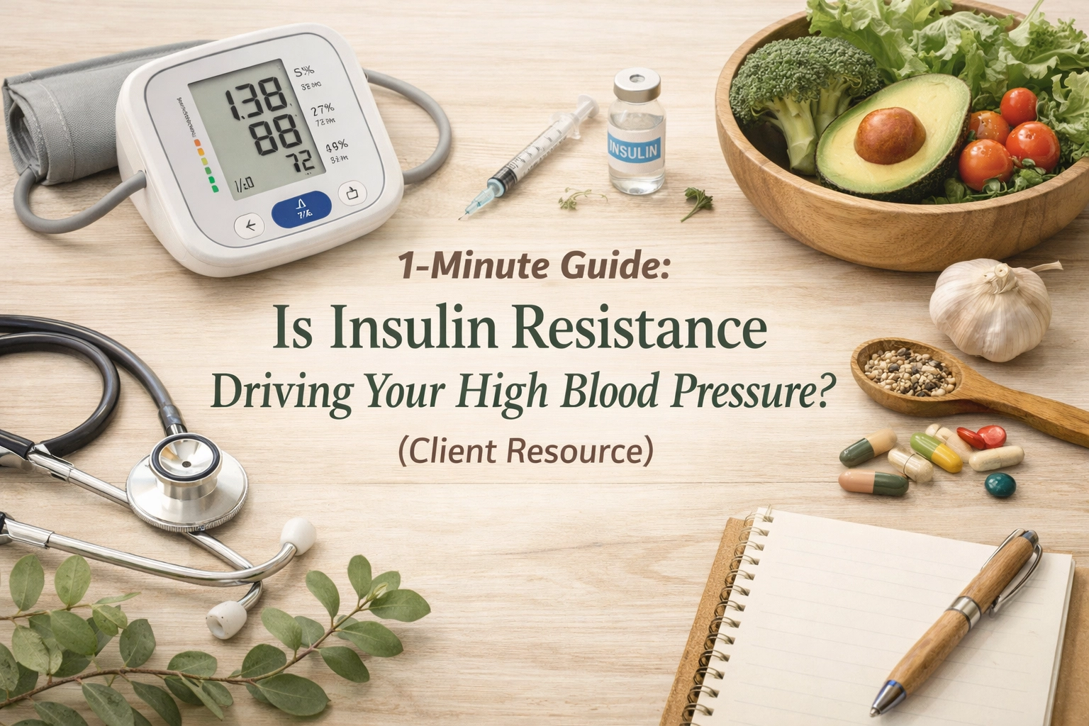 Guide on insulin resistance and its impact on high blood pressure.
