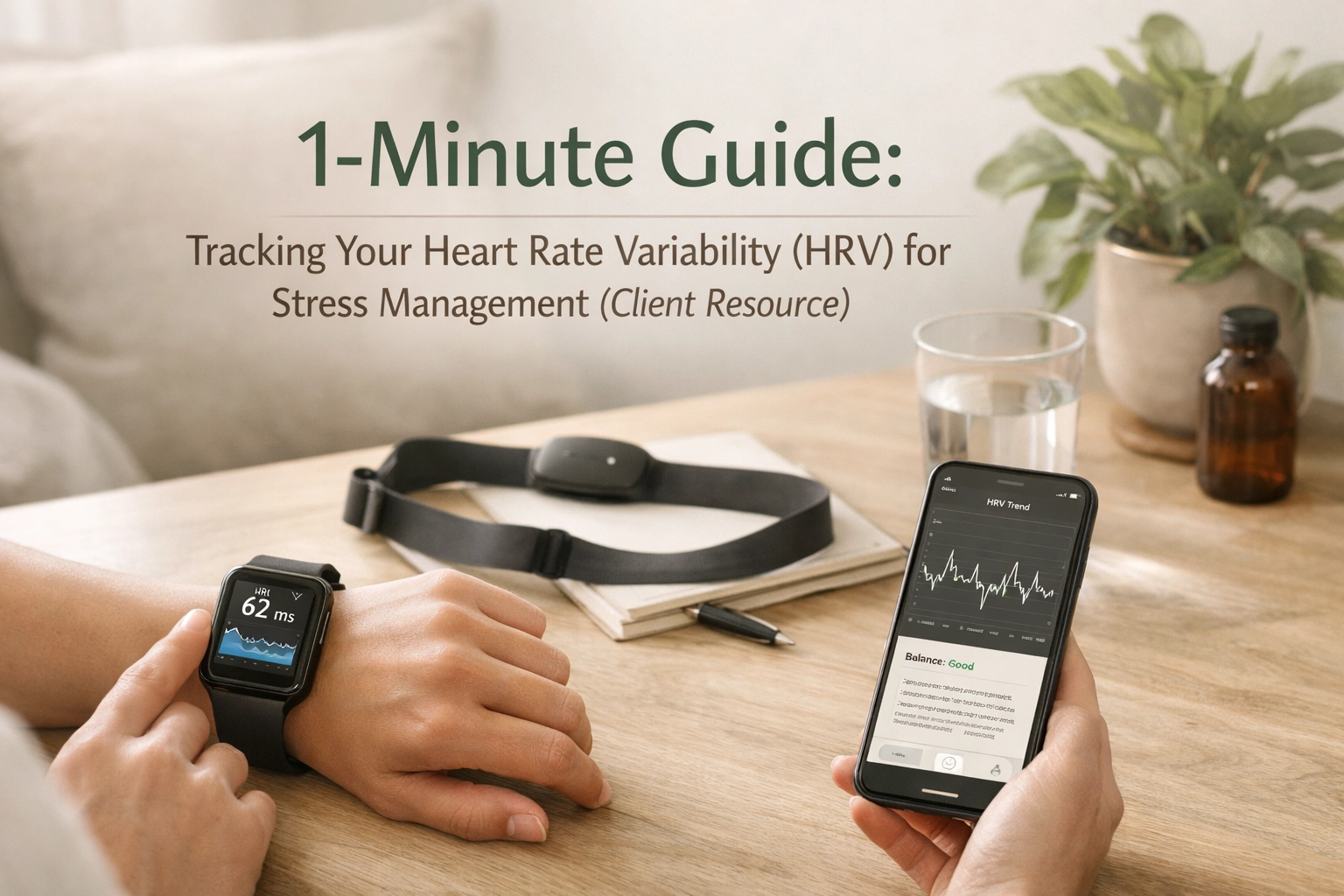 A guide on tracking heart rate variability for stress management.