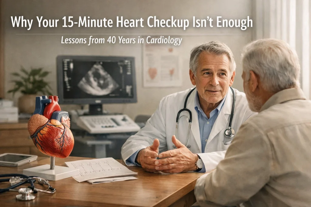Doctor explains why brief heart checkups may miss critical issues.