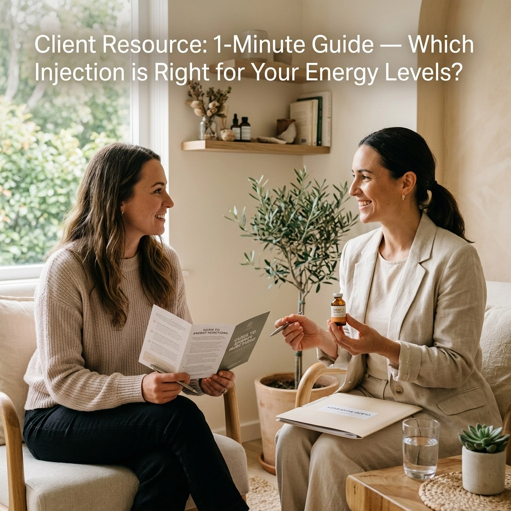 Client Resource: 1-Minute Guide : Which Injection is Right for Your Energy Levels?