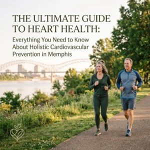 A couple jogging outdoors promoting heart health in Memphis.