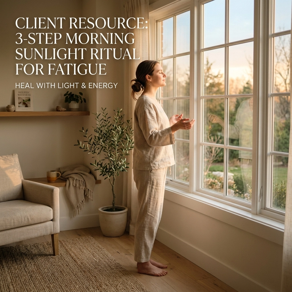 Client Resource: 3-Step Morning Sunlight Ritual for Fatigue