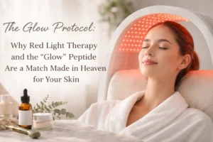 The Glow Protocol: Why Red Light Therapy and the ‘Glow’ Peptide Are a Match Made in Heaven for Your Skin