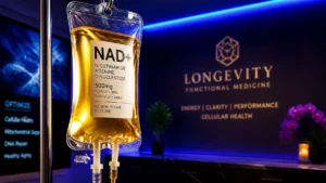 IV bag at longevity clinic